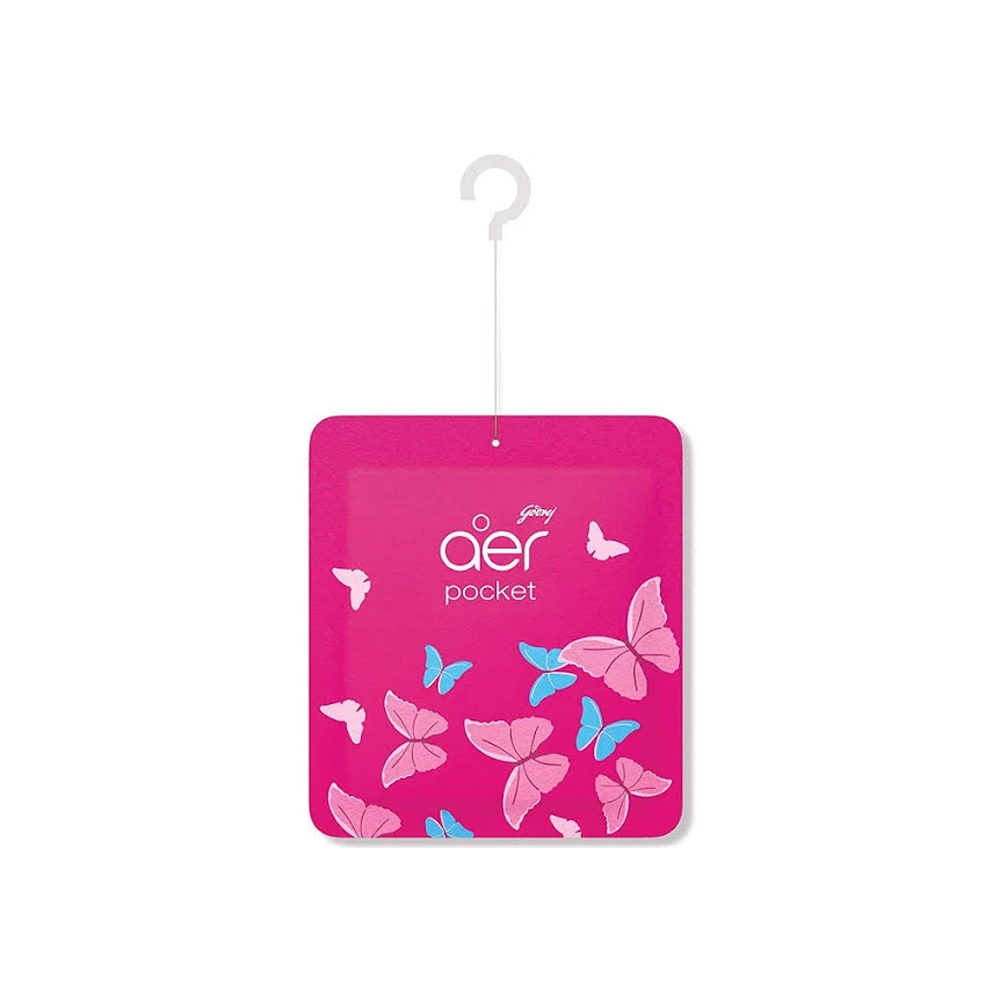 Godrej Aer Bathroom Fragrance Pocket – 10 g (Petal Crush Pink)