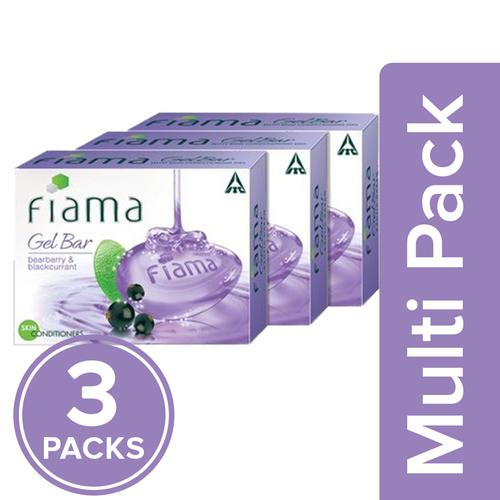 Fiama Gel Bar – Bearberry Blackcurrant Exotic Dream (Pack of 3, 125 g each), 3×375 g (Multipack)