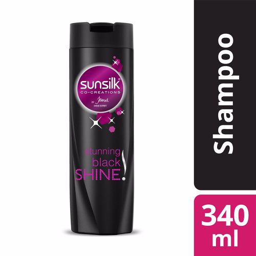 Sunsilk Stunning Black Shine Shampoo, 340 ml