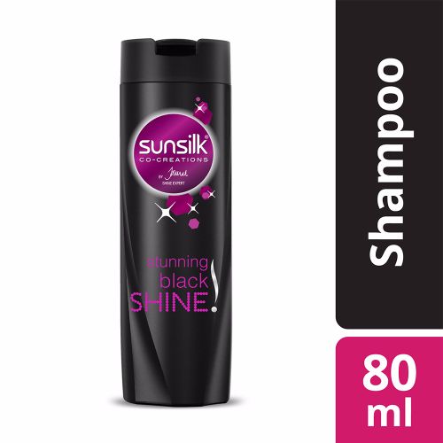 Sunsilk Shampoo – Stunning Black Shine Amla Pearl Complex, 80 ml