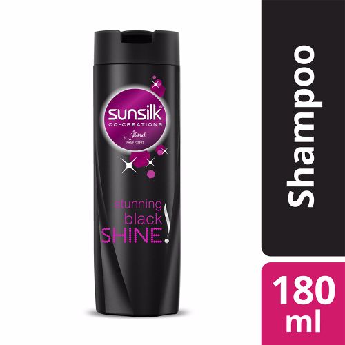 Sunsilk Stunning Black Shine Shampoo, 180 ml