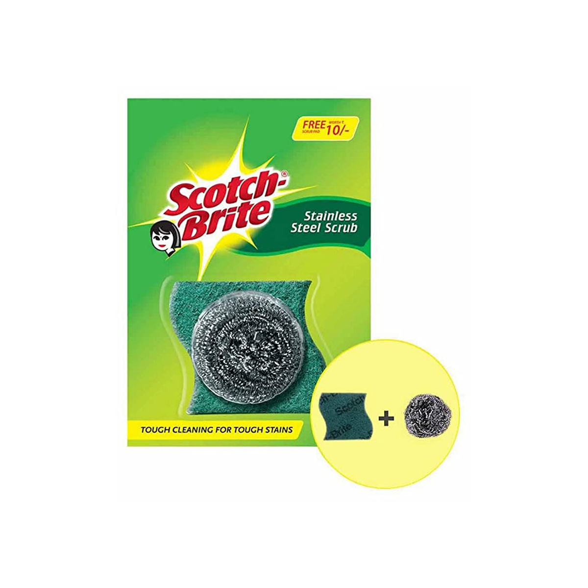 SCOTCH BRITE STEEL SCRUB (SCRUB PAD FREE)