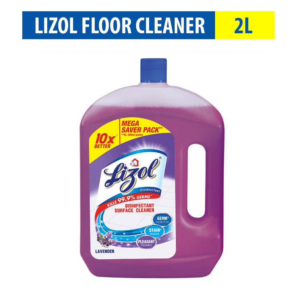 LIZOL DISINFECTANT SURFACE CLEANER LAVENDER 2 LTR