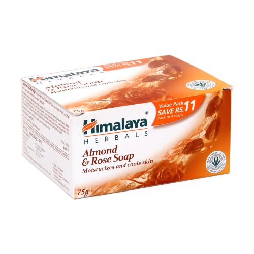 Himalaya Almond & Rose Soap, 75 g (Pack Of 4)