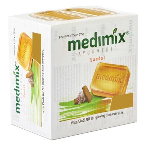 Medimix Bathing Soap – Ayurvedic Sandal, 125 g Pack of 3