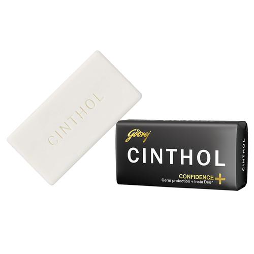 Cinthol Confidence+ Bath Soap – 99.9% Germ Protection, 100 g (Buy 4 Get 1 Free)