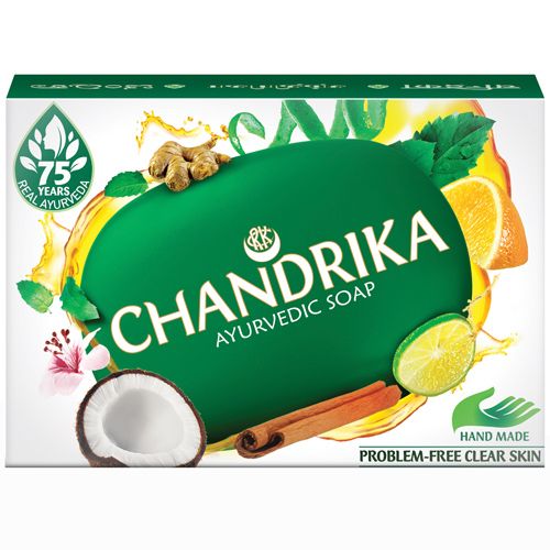 Chandrika Bathing Soap – Ayurvedic, 75 g