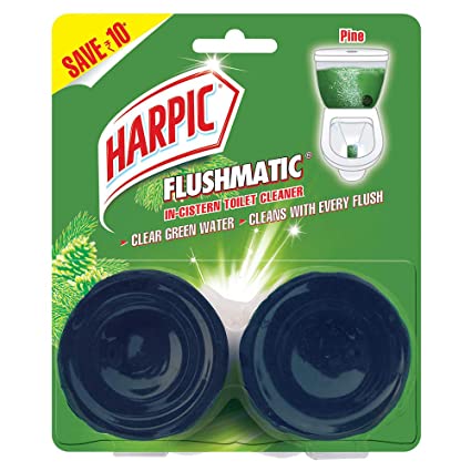 Harpic Flushmatic Twin In-Cistern Toilet Cleaner (Pine) – 100 g