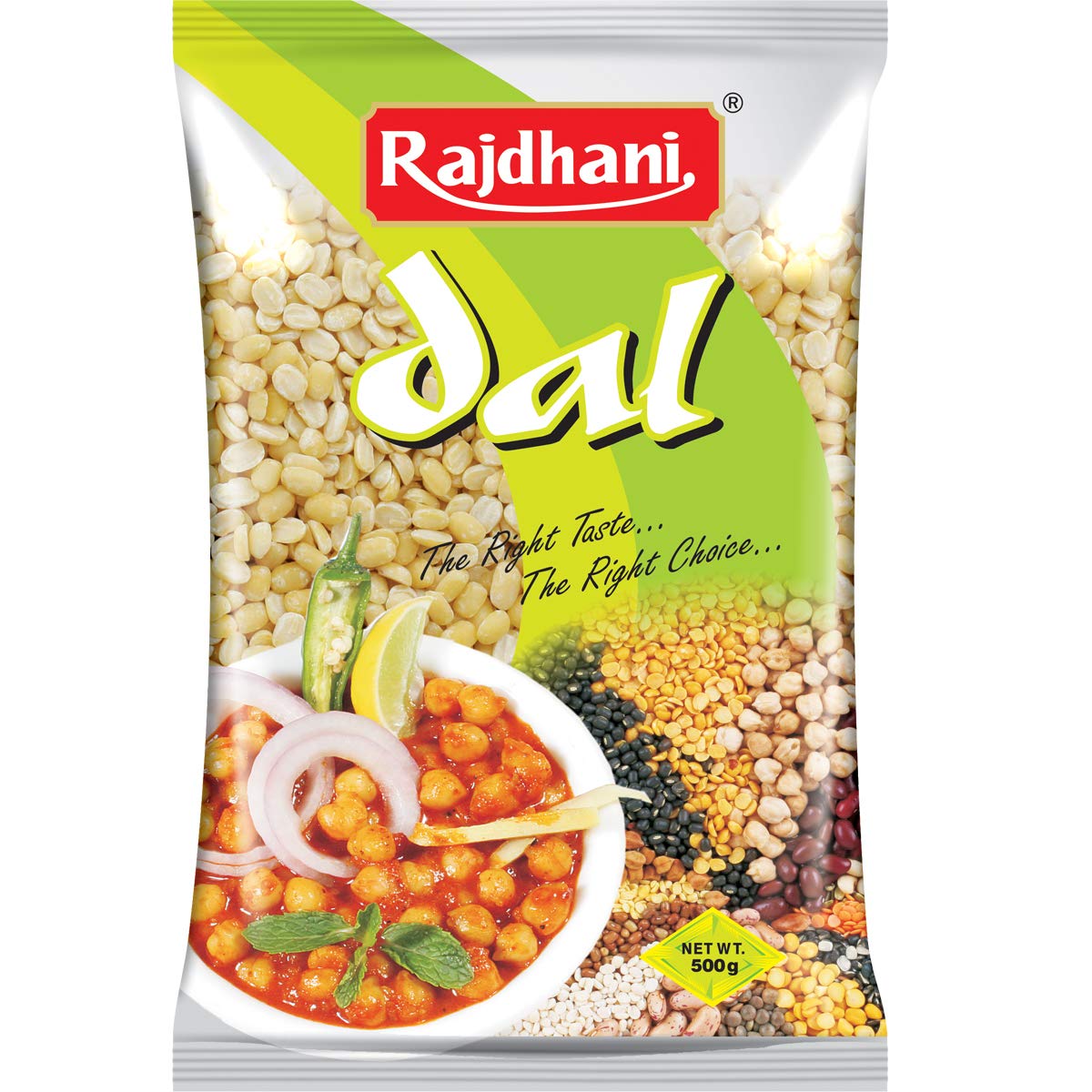 Rajdhani Moong Dhuli 500G