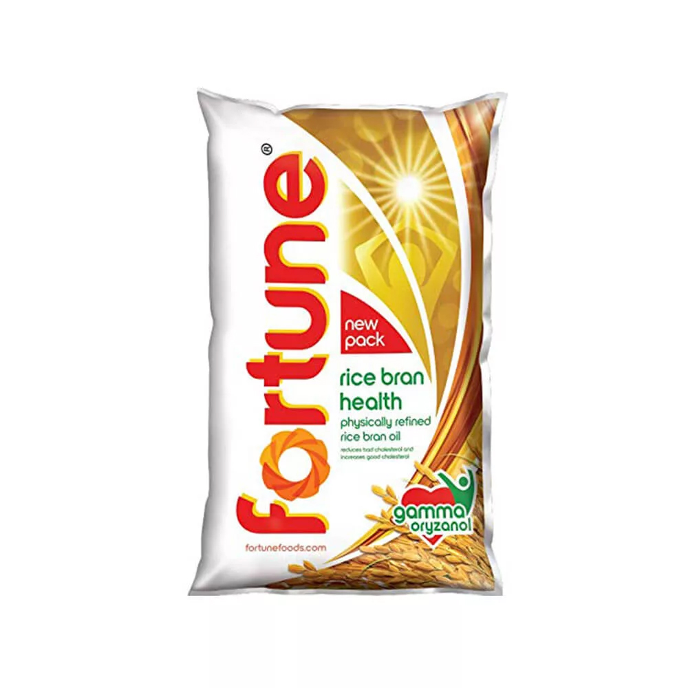 Fortune Rice Bran Oil, 1 L Pouch