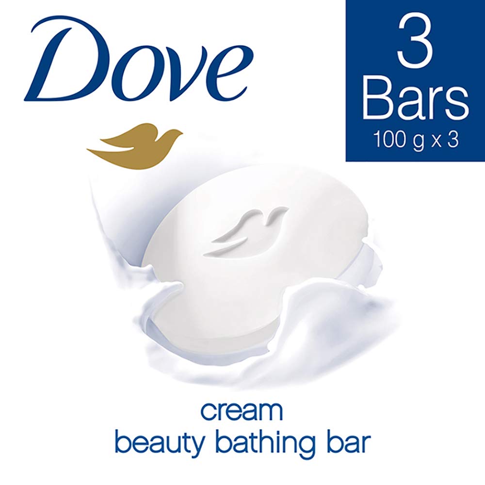 Dove Cream Beauty Bathing Bar, 100g (Pack of 3)