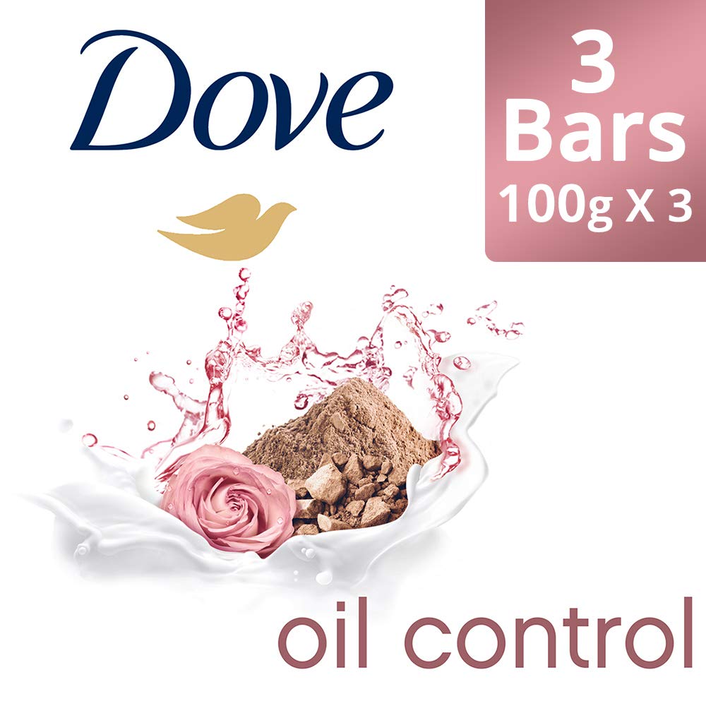 Dove Go Fresh Oil Control Moisturising Soap, 100 g (Pack of 3) with Pack of 3