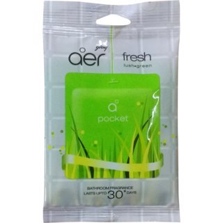 Godrej Aer Pocket Bathroom Fragrance – 10 G Lush Green  Brand: Godrej