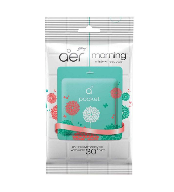 Godrej Aer Pocket Bathroom Fragrance – 10 G (Morning Misty Meadows)  Brand: Godrej