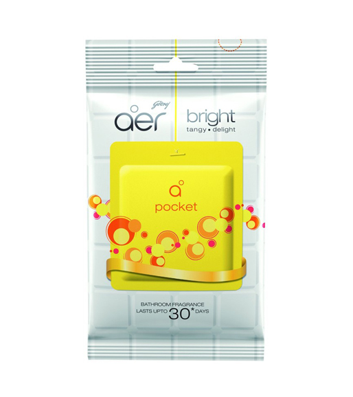 Godrej Aer Bright Tangy Delight Pocket Bathroom Fragrance Brand: Godrej