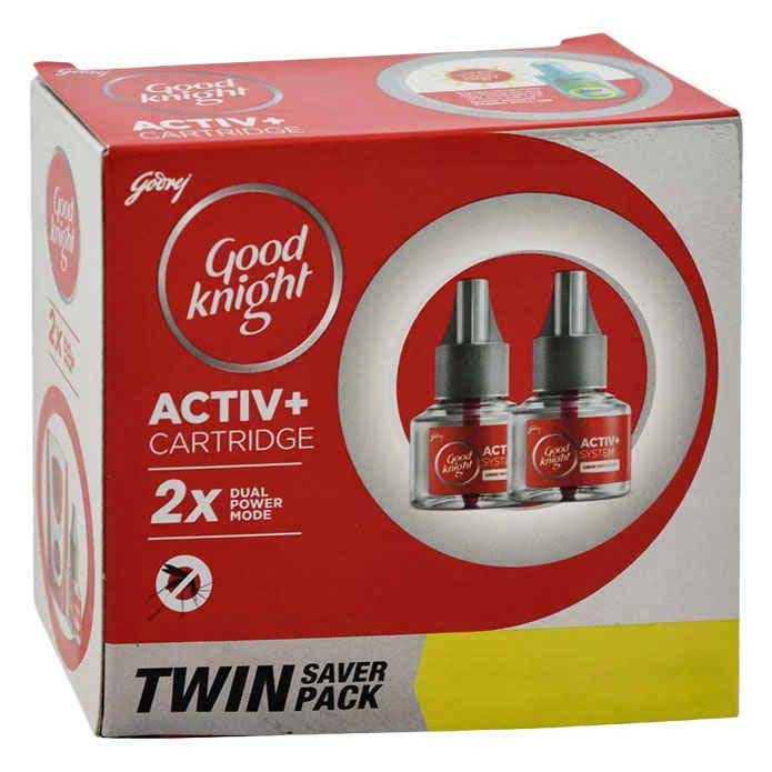 Good Knight Advanced Power Activ+ Cartridge Twin Saver Mosquito Repellent (Refill)