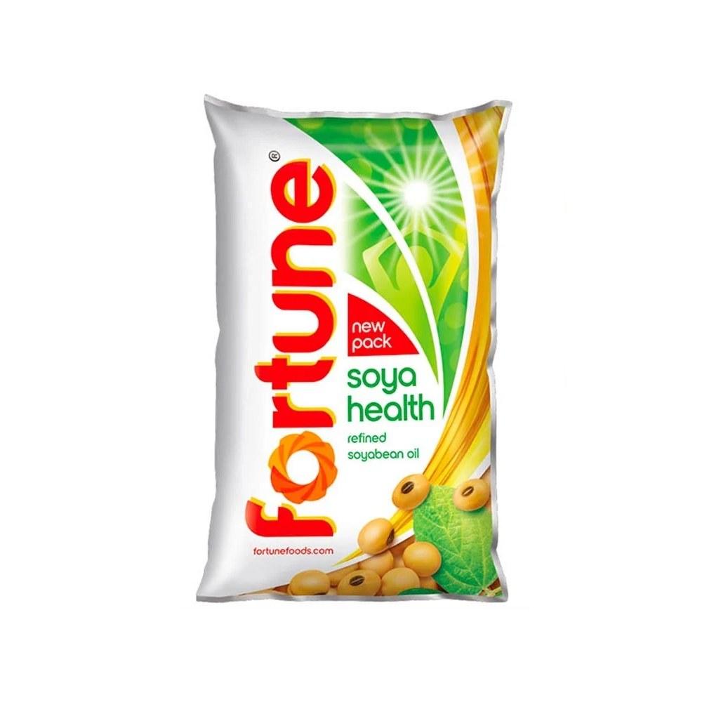 Fortune Soyabean Oil, 1L Pouch