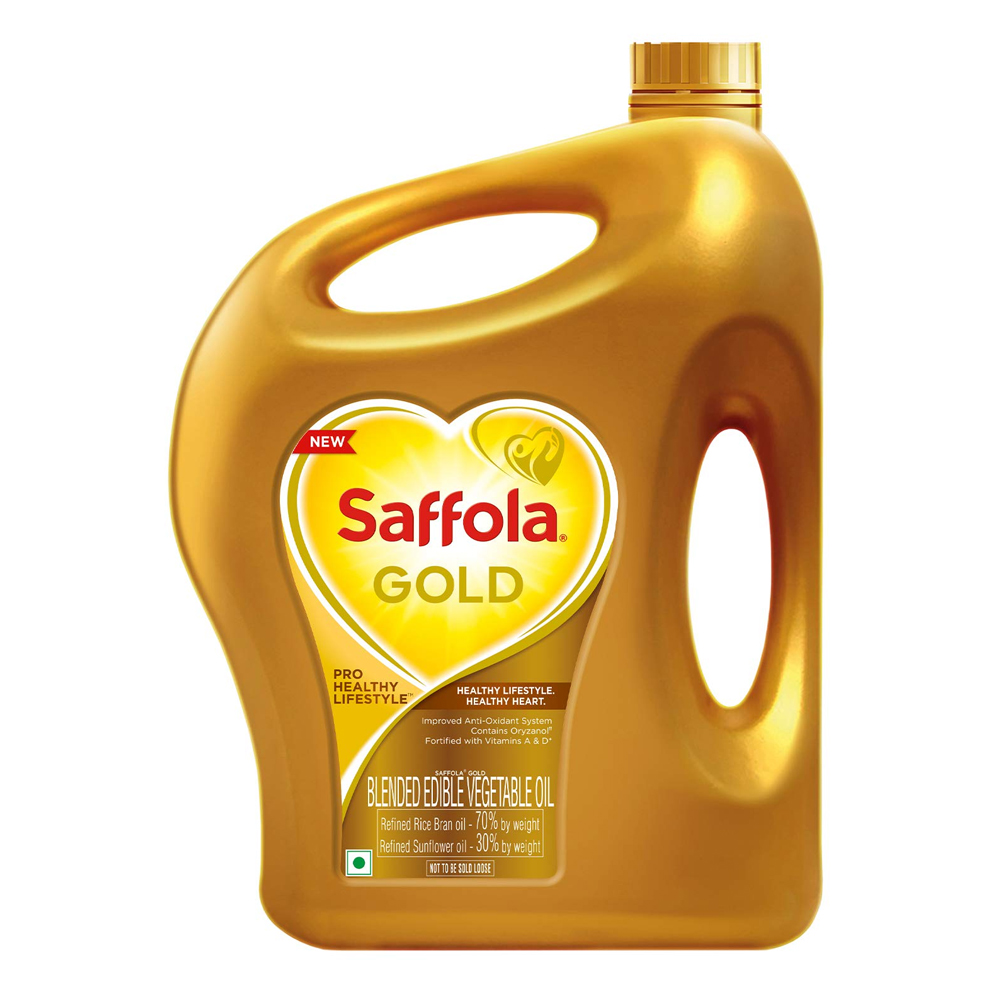 Saffola Gold, Edible Oil Jar, 5 L