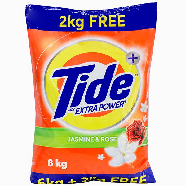 Tide Plus Extra Power Jasmine & Rose Detergent Powder – Get 2 kg Free