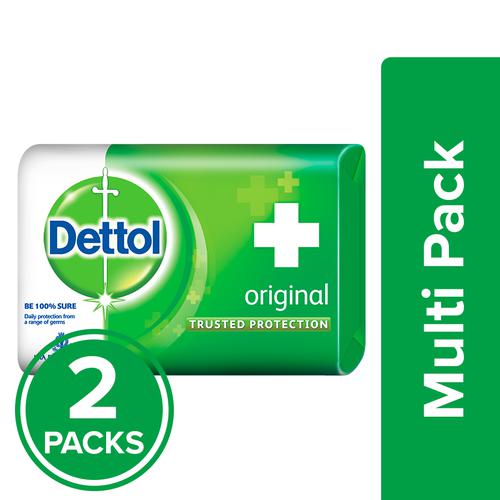 Dettol Bathing Soap – Original, 2×125 g Multipack