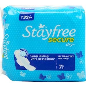 Stayfree Secure Dry Wings Pack Of 7